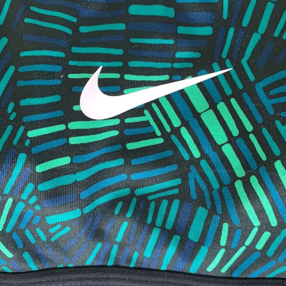EUC Green & Blue Nike Pro Dri Fit Sports Bra - Picture 2 of 7